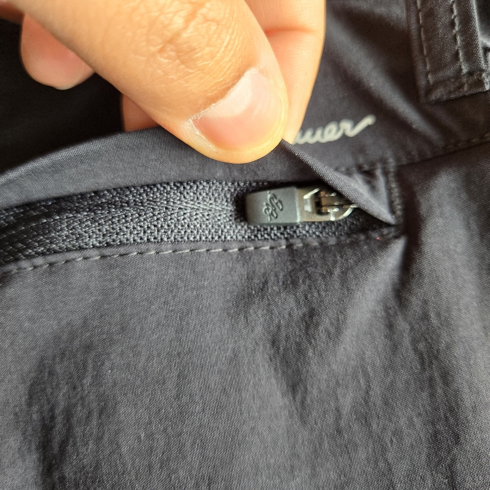 Eddie Bauer Guide Pro Shorts Men's Black Zip Cargo Pocket Nylon Stretch Size 38 - Picture 9 of 13